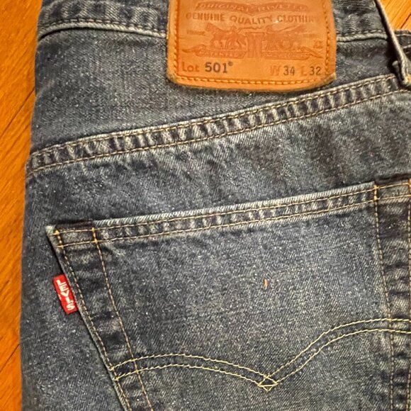 Levi’s 501 Hemp-Cotton Selvedge Jeans - Picture 1 of 6